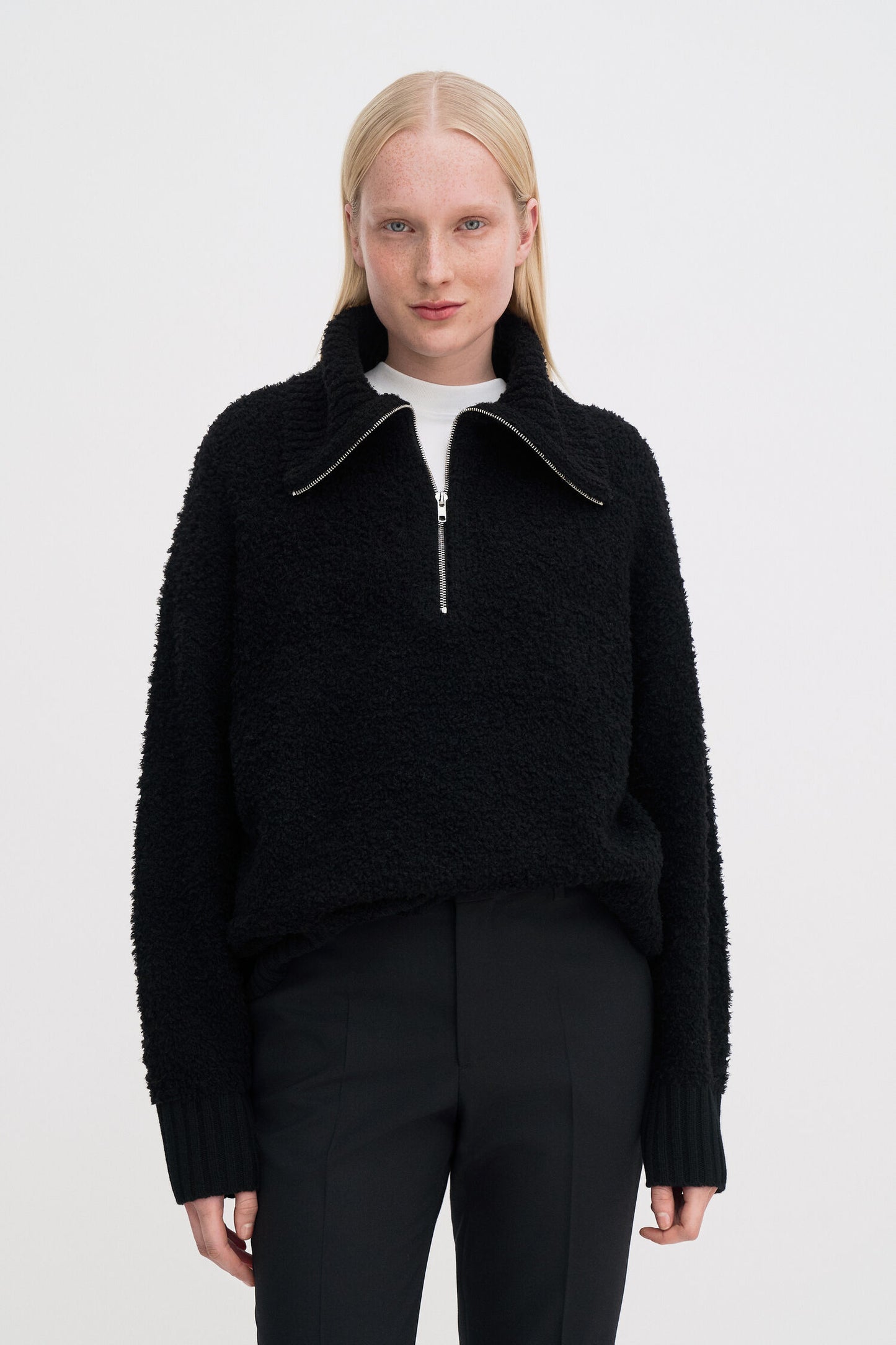 Filippa K Tröja Fluffy Half Zip