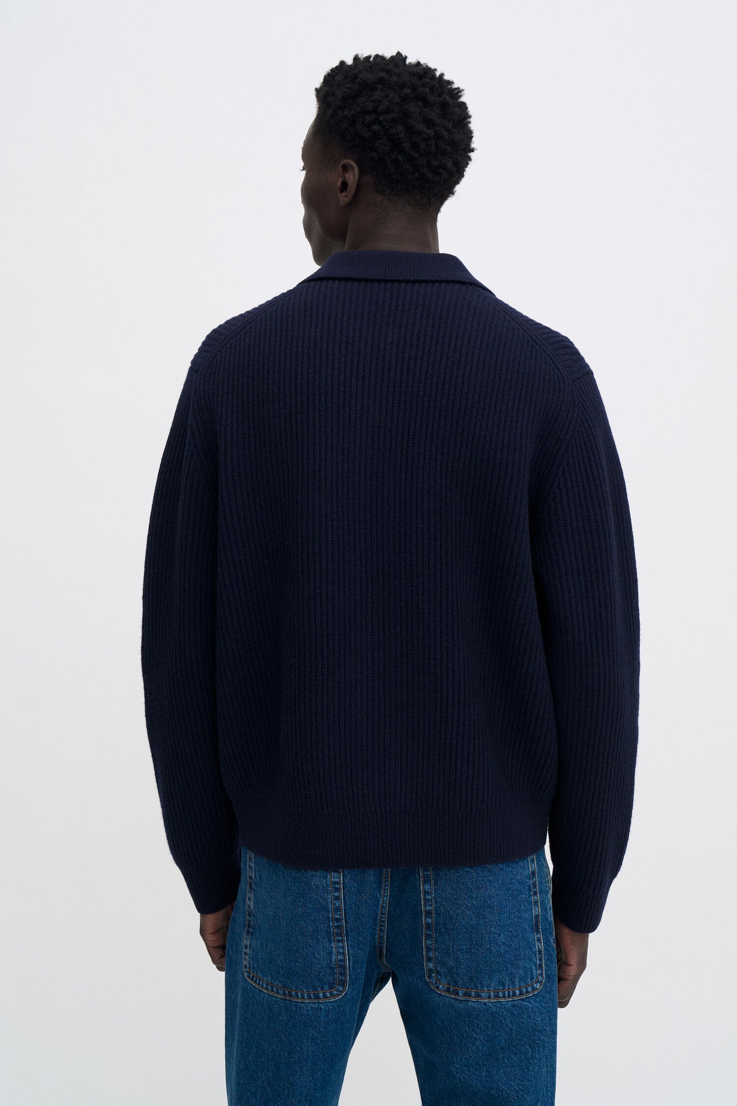 Filippa K Cardigan Ribbed Wool Zip
