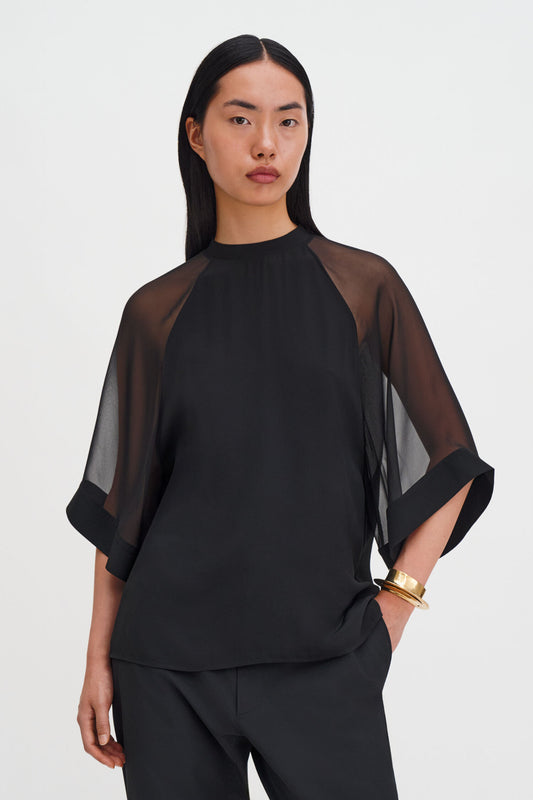 Filippa K Blus Sheer Raglan