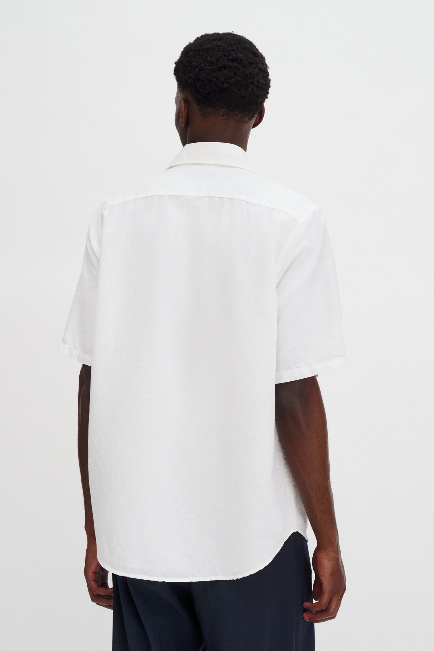 Filippa K Skjorta Cotton Linen Short Sleeve