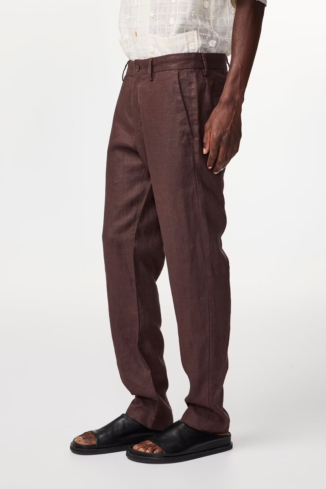 NN07 Byxor Theo Linen 1454