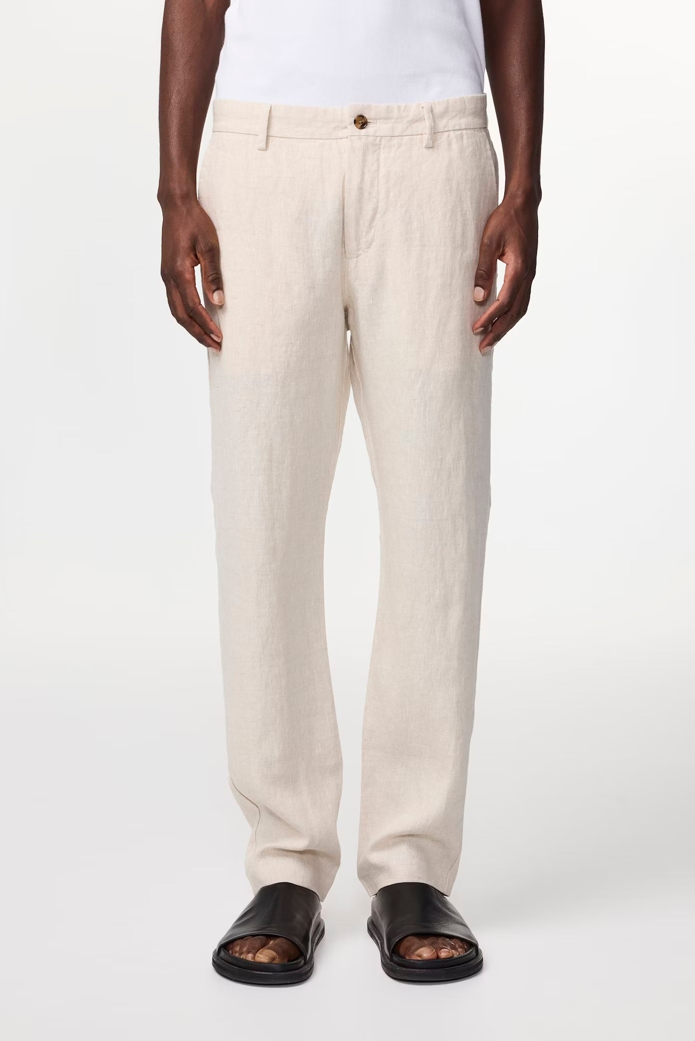 NN07 Byxor Theo Linen 1454