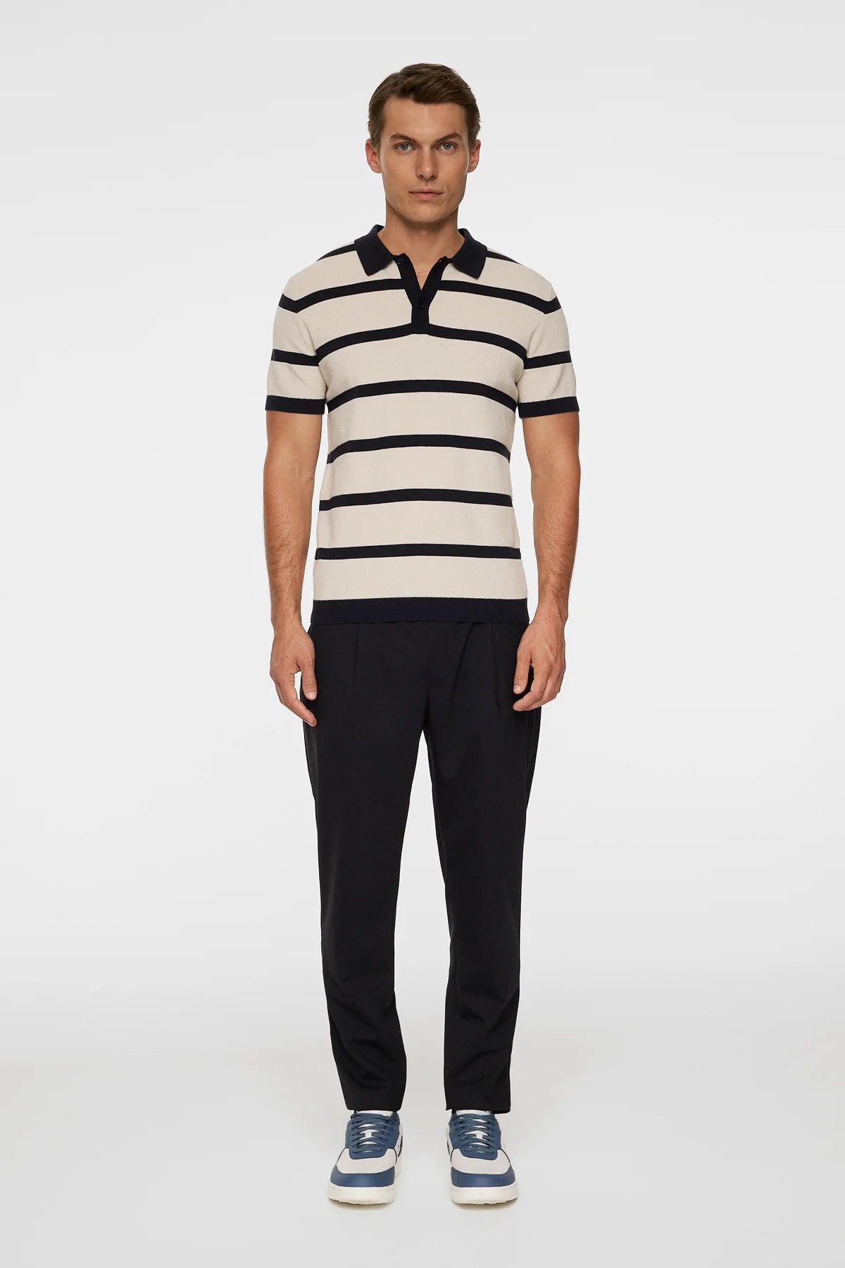 J.Lindeberg Piké Reve Short Sleeve Stripe