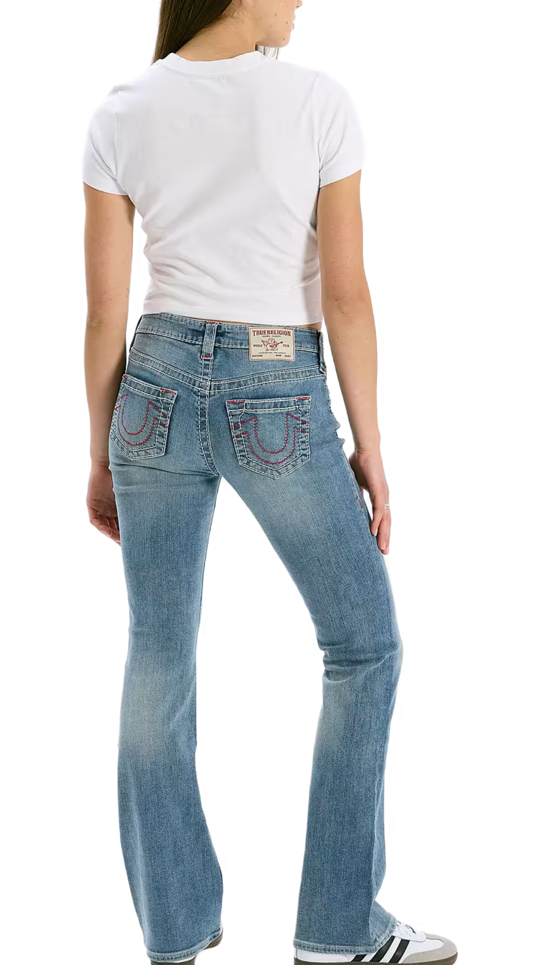 True Religion Jeans Becca Mid Rise Bootcut Big T