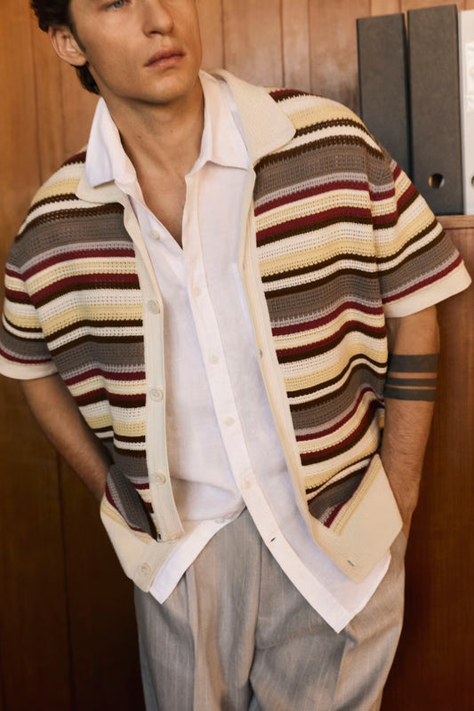 NN07 Cardigan Lars Polo 60019
