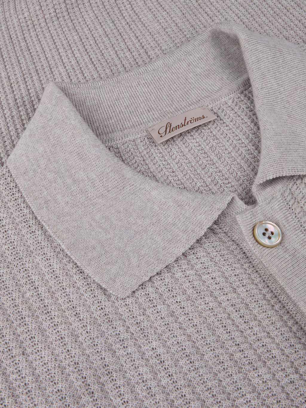 Stenströms Piké Knitted Texture Merino Wool
