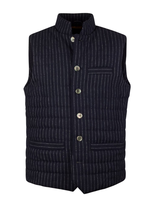 Stenströms Väst Gilet Mid Layer Pinstripe