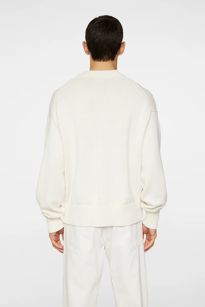 J.Lindeberg Tröja Eddy Cotton Wool Crew Neck