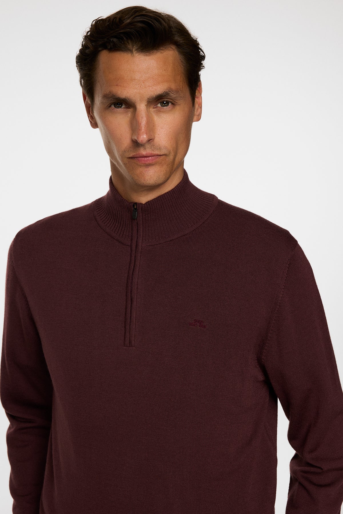 J.Lindeberg Tröja Kiyan Merino Quarter Zip