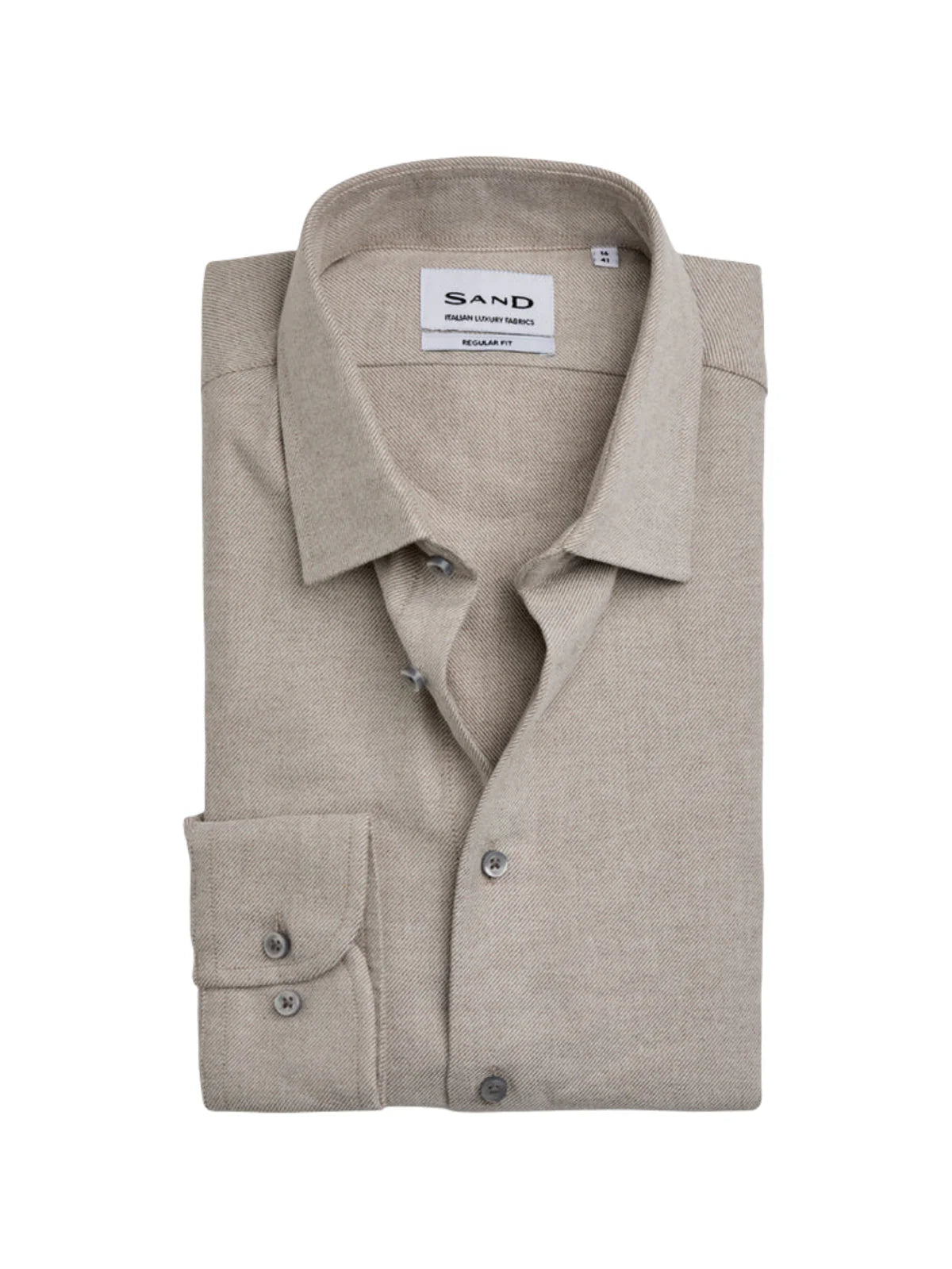 Sand Copenhagen Skjorta 8087 Herringbone State Soft