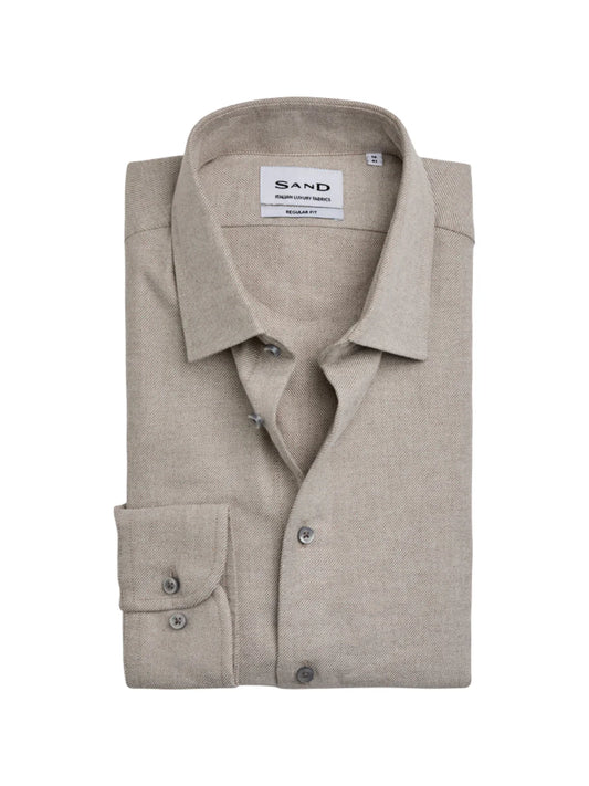 Sand Copenhagen Skjorta 8087 Herringbone State Soft