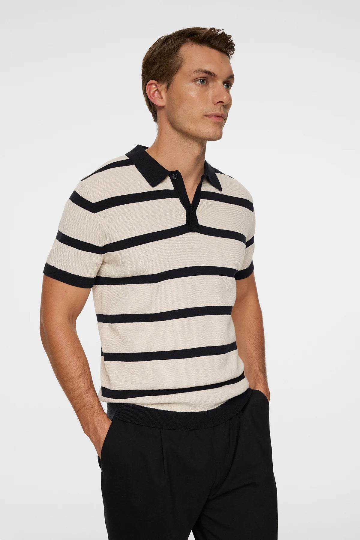 J.Lindeberg Piké Reve Short Sleeve Stripe
