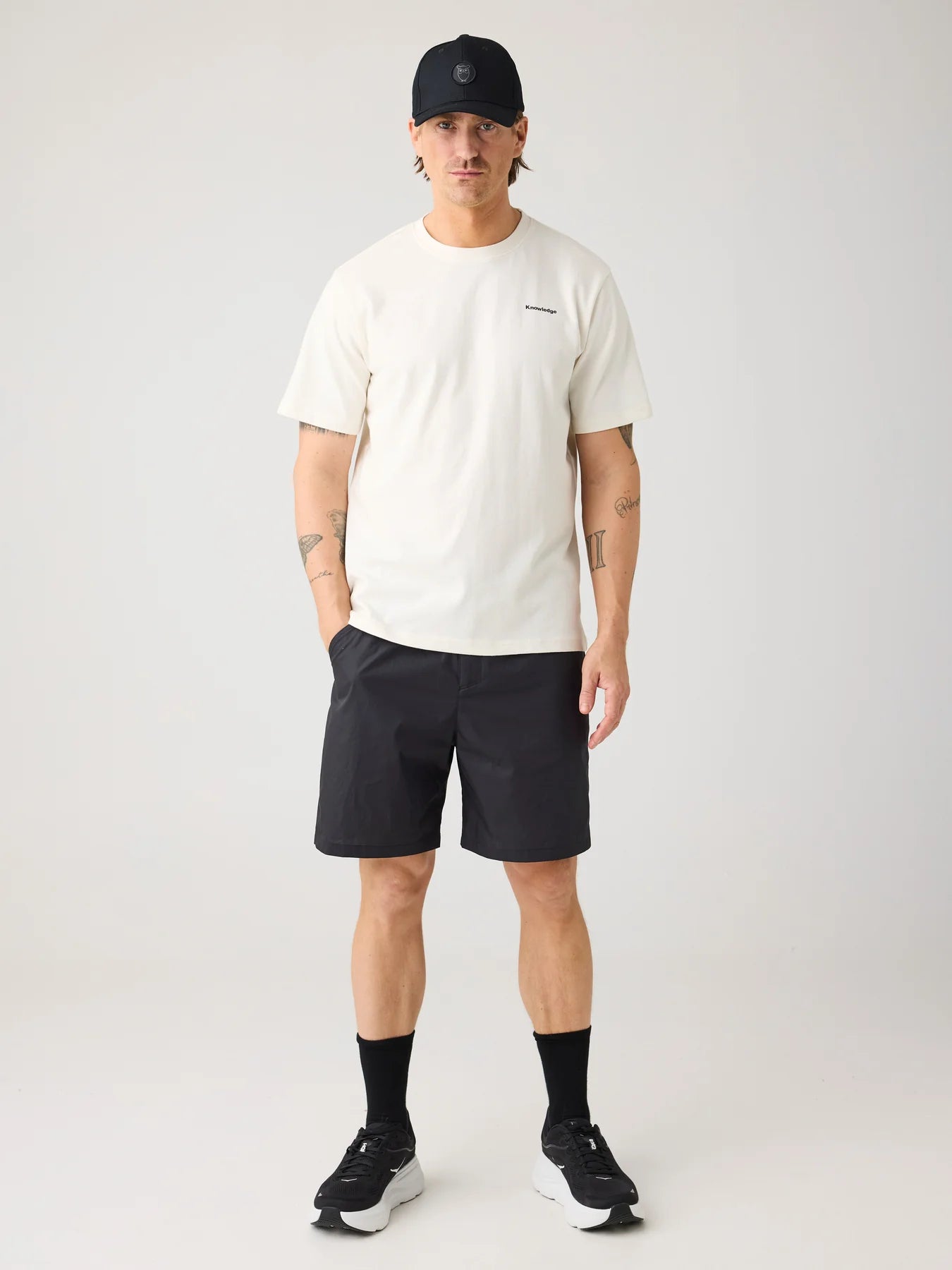 Knowledge Cotton Apparel T-shirt Regular SS Scenery Back Print
