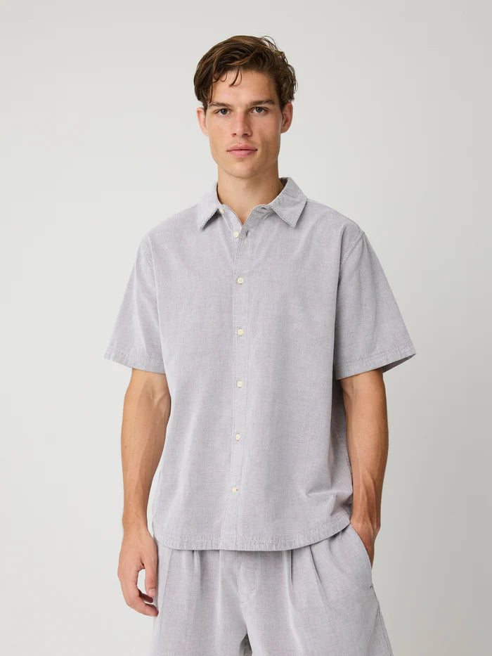 Knowledge Cotton Apparel Skjorta Breeze Comfort Corduroy ss