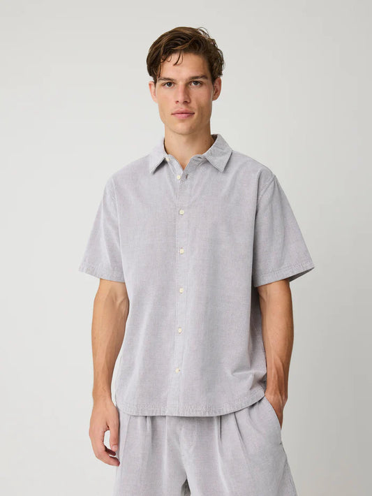 Knowledge Cotton Apparel Skjorta Breeze Comfort Corduroy ss