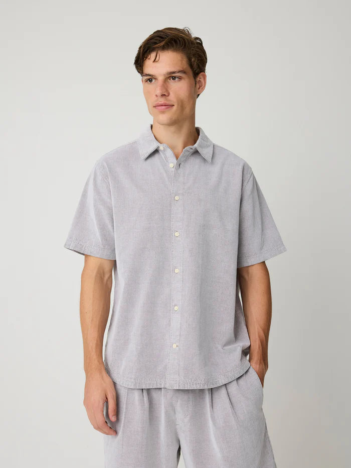 Knowledge Cotton Apparel Skjorta Breeze Comfort Corduroy ss
