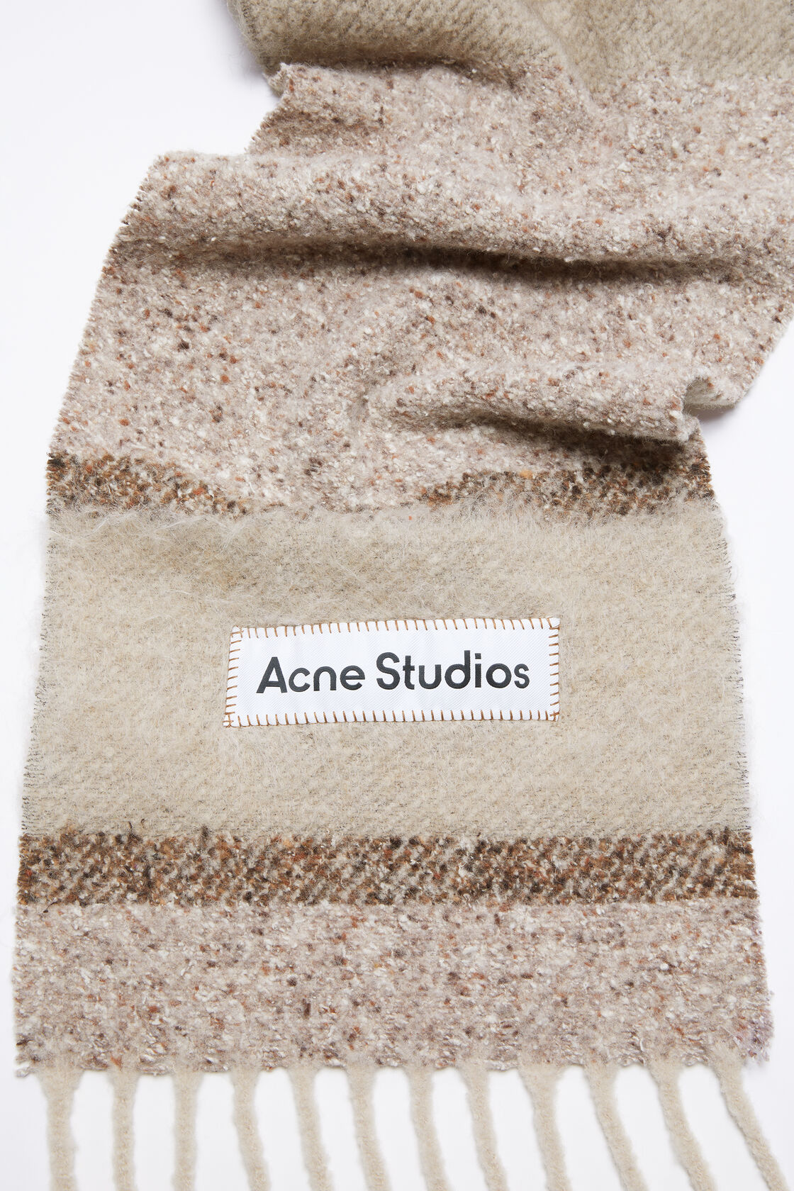 Acne Studios Halsduk Fringed Logo