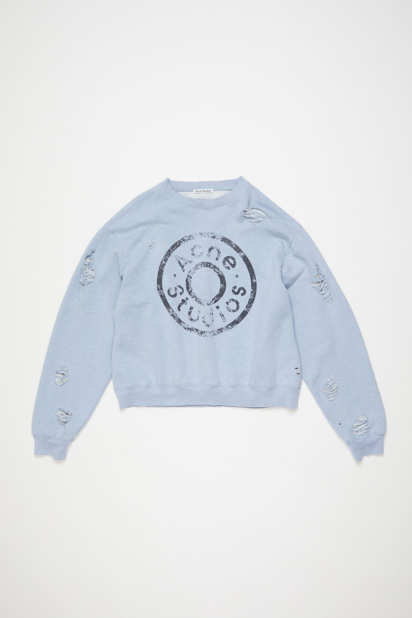 Acne Studios Sweatshirt Logo Print Distressed