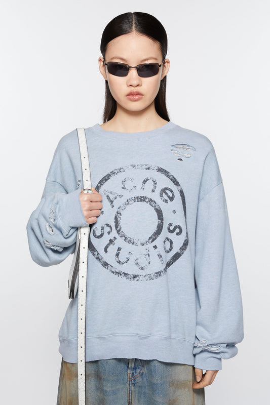 Acne Studios Sweatshirt Logo Print Distressed