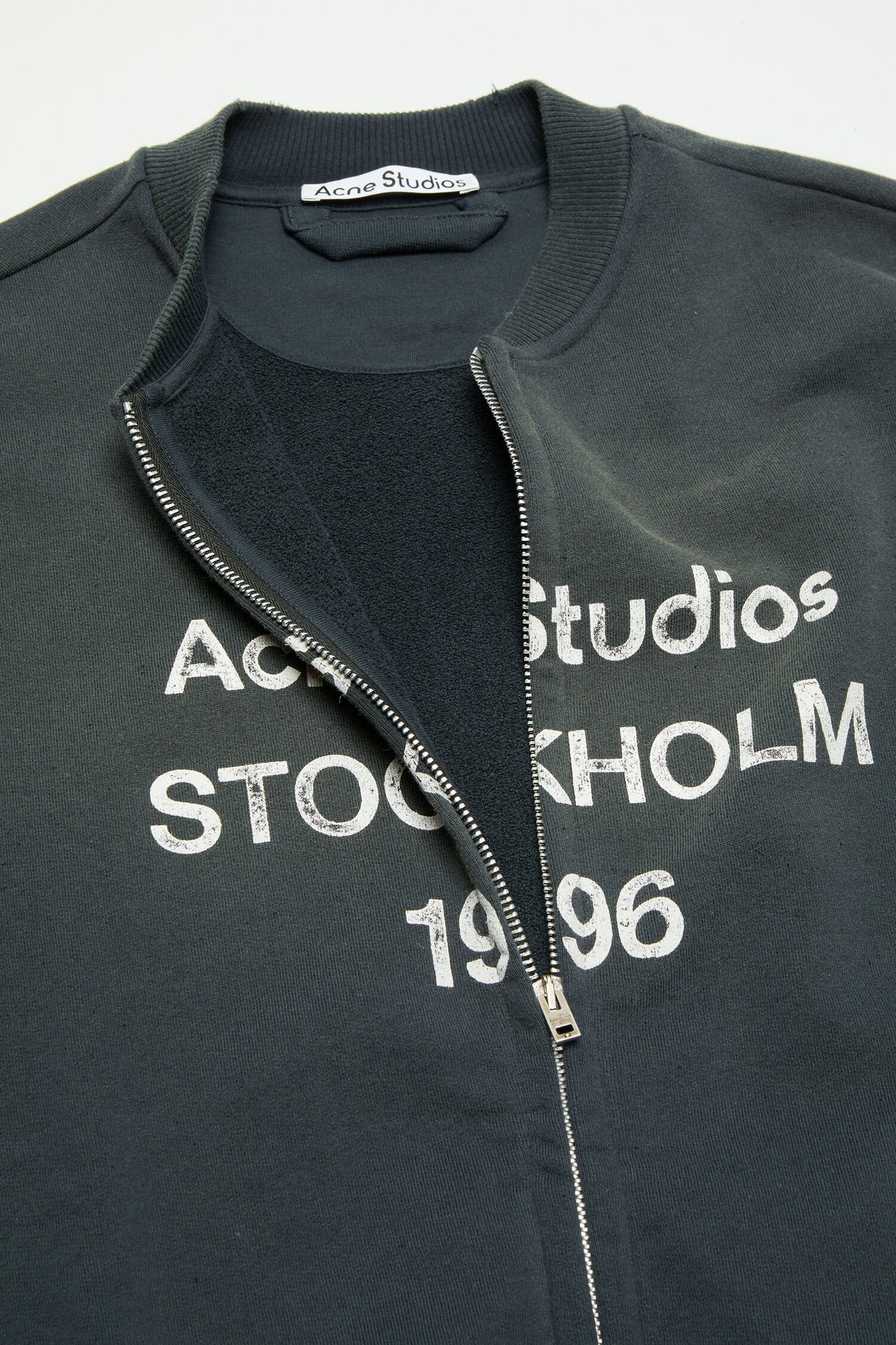 Acne Studios Tröja Zip Sweater Logo