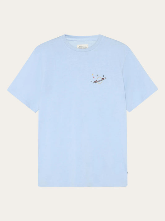 Knowledge Cotton Apparel T-shirt Chest embroidery