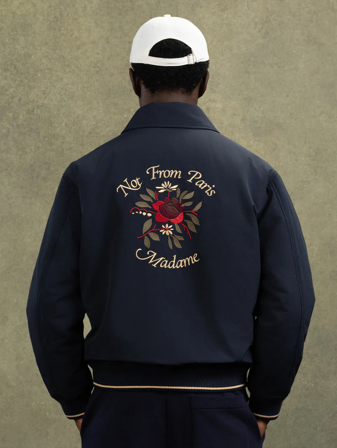 Drôle de monsieur Jacka Bomber Slogan Rose