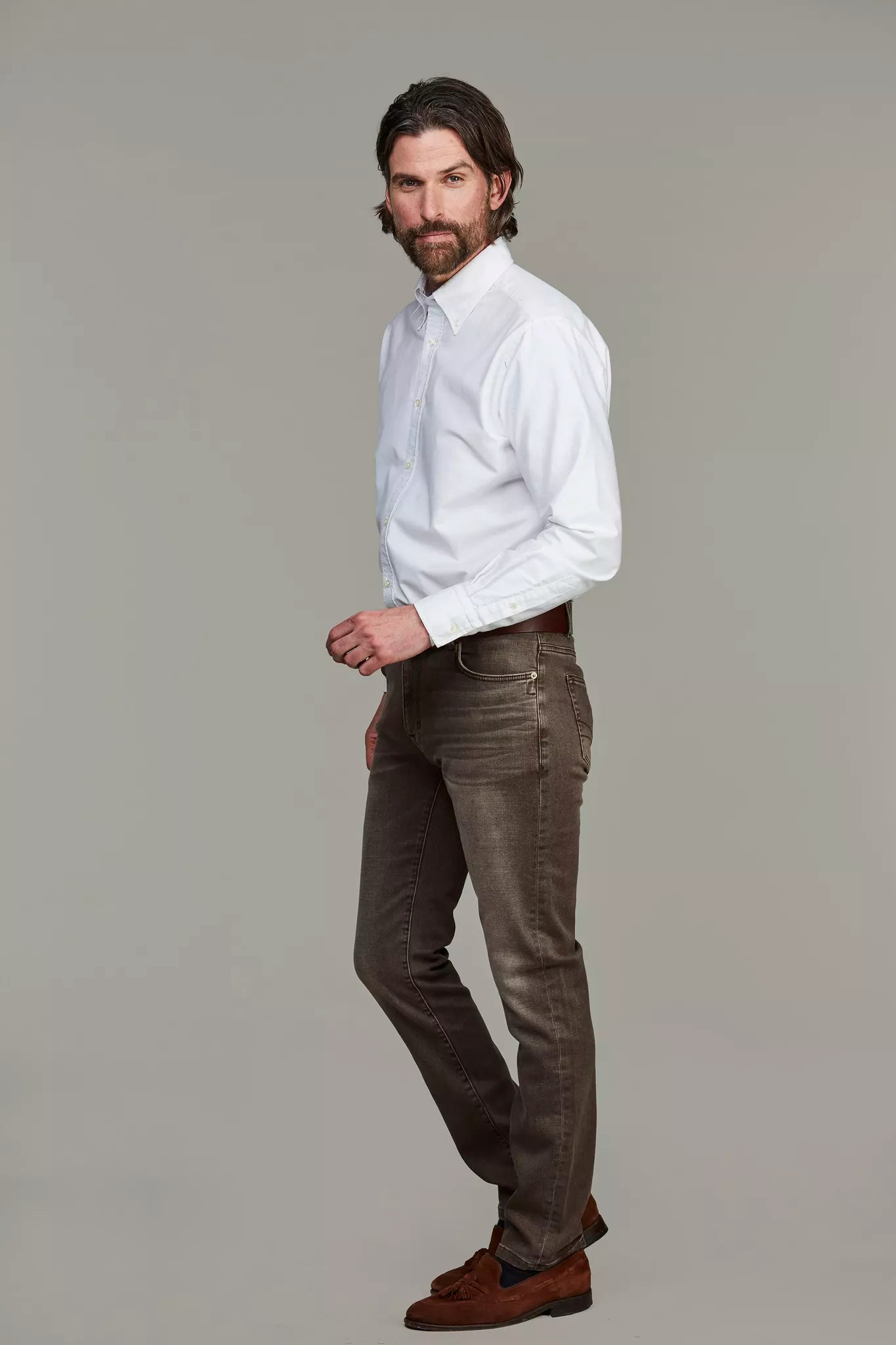 Hansen & Jacob Byxor 5-Pkt Cape Town Brown Denim