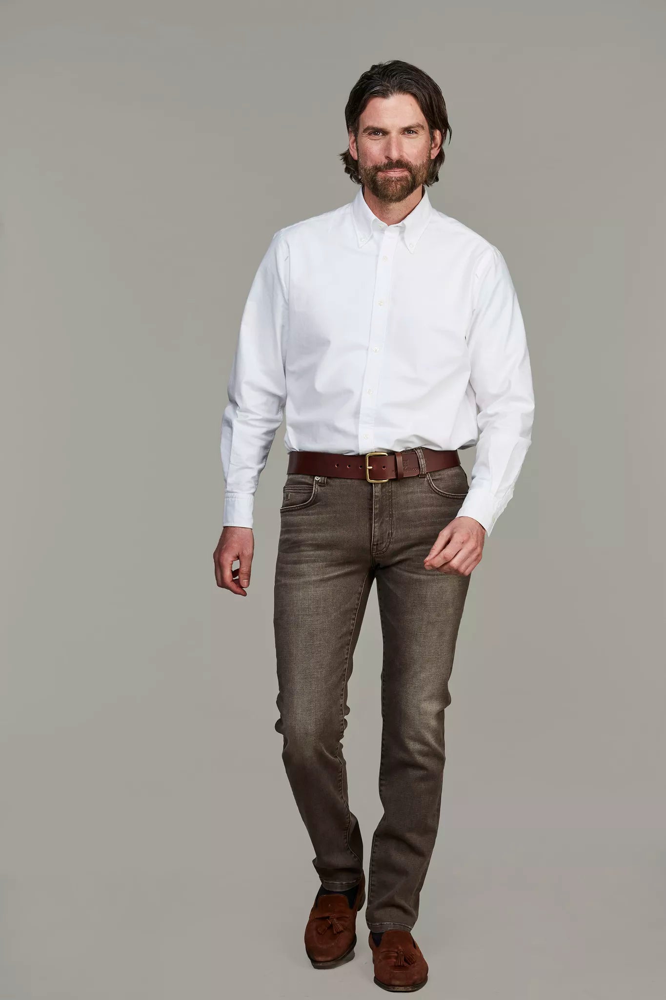 Hansen & Jacob Byxor 5-Pkt Cape Town Brown Denim