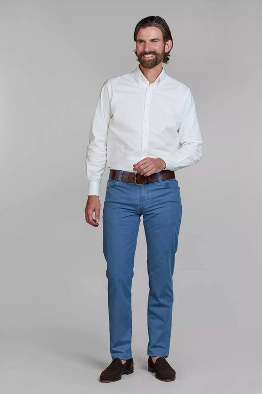 Hansen & Jacob Byxor 5-Pkt Twill Melange
