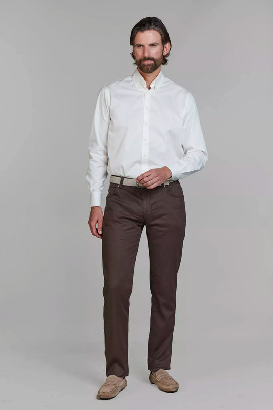 Hansen & Jacob Byxor 5-Pkt Linen Blend