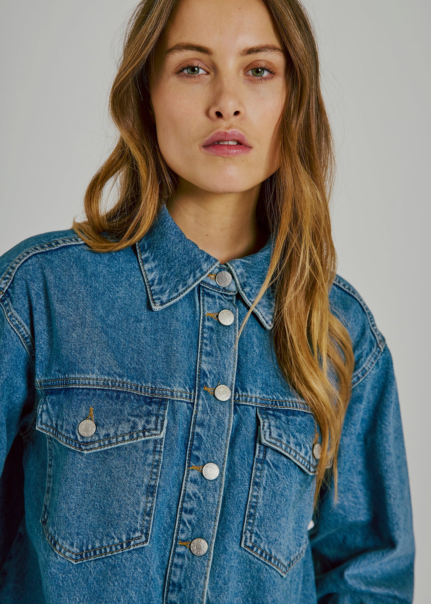 Norr Skjorta Kenzie Lace Denim