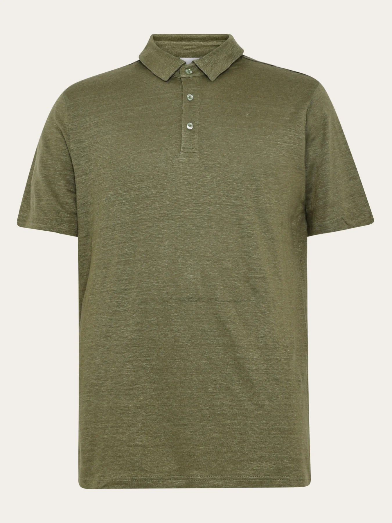 Knowledge Cotton Apparel Piké Organic Linen Polo