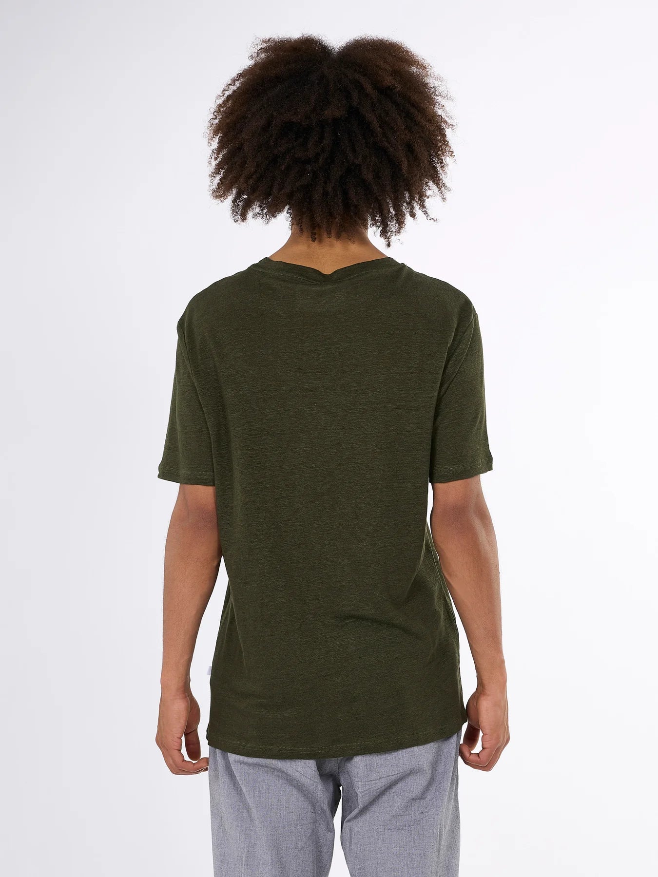 Knowledge Cotton Apparel T-shirt Linen