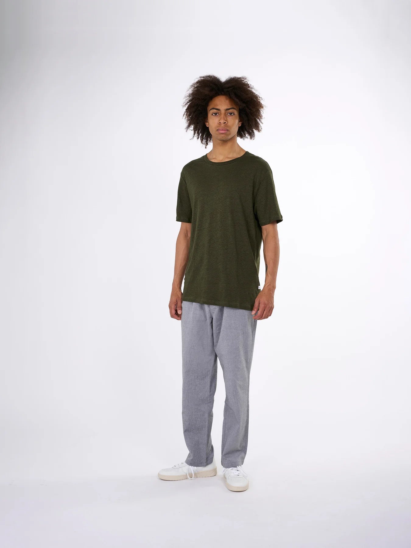 Knowledge Cotton Apparel T-shirt Linen