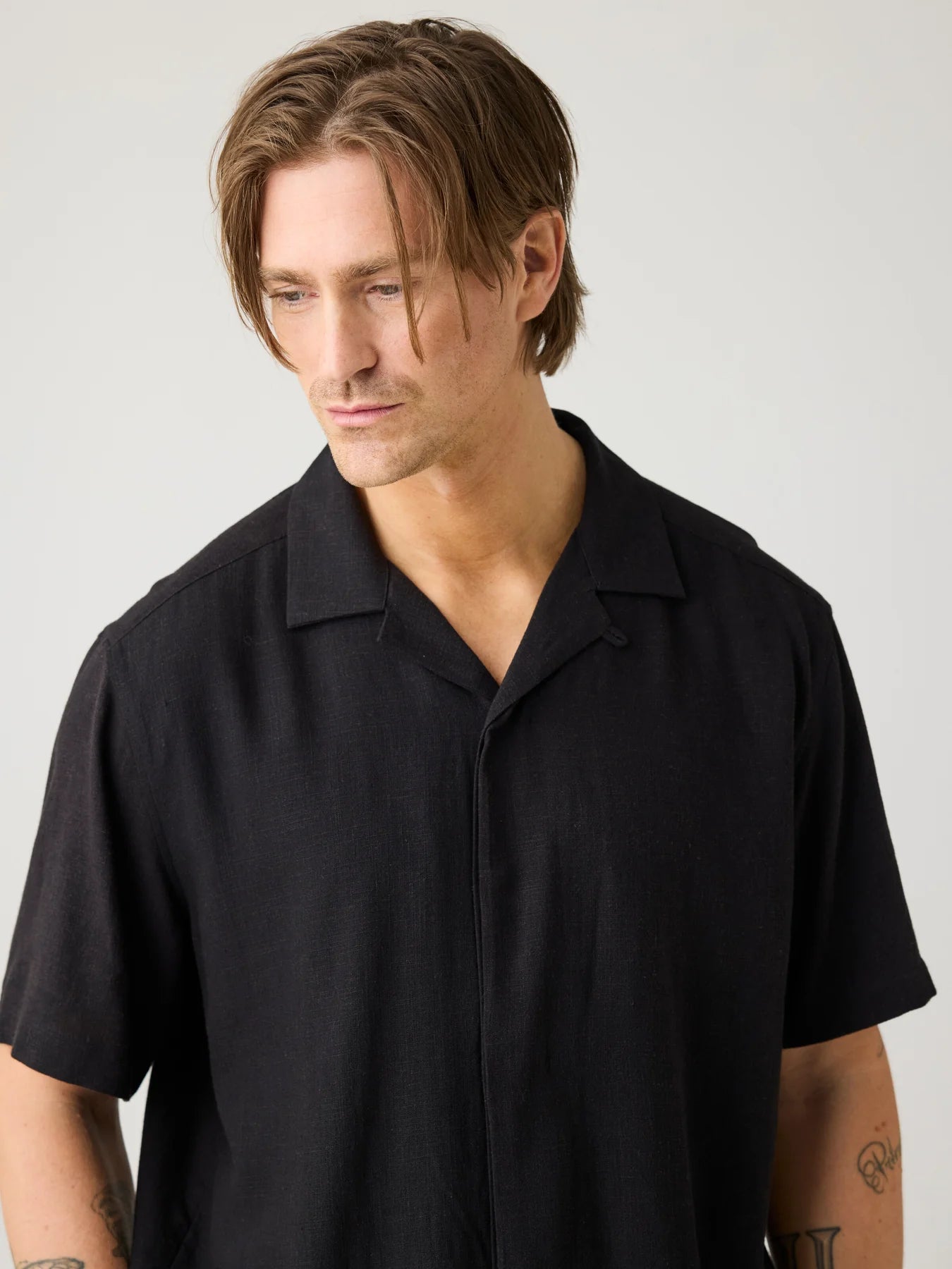 Knowledge Cotton Apparel Skjorta Linen-Mix