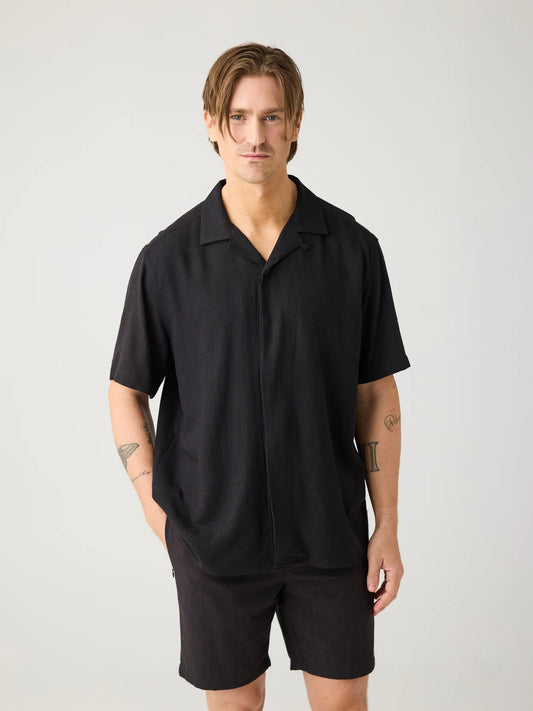 Knowledge Cotton Apparel Skjorta Linen-Mix