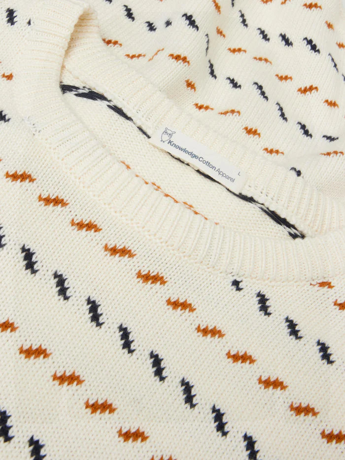 Knowledge Cotton Apparel Tröja Jacquard Knit