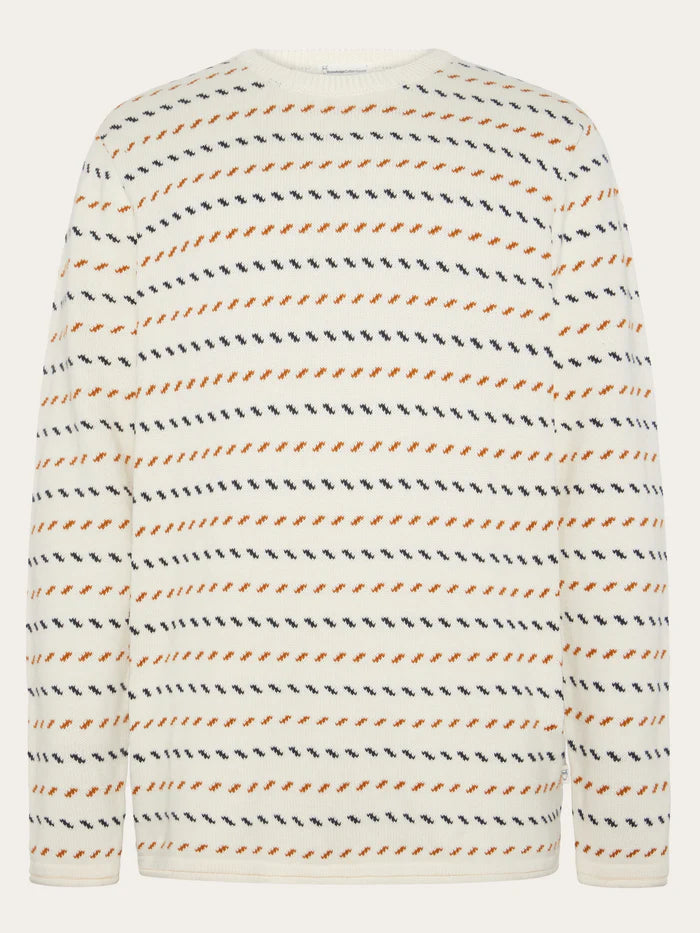 Knowledge Cotton Apparel Tröja Jacquard Knit