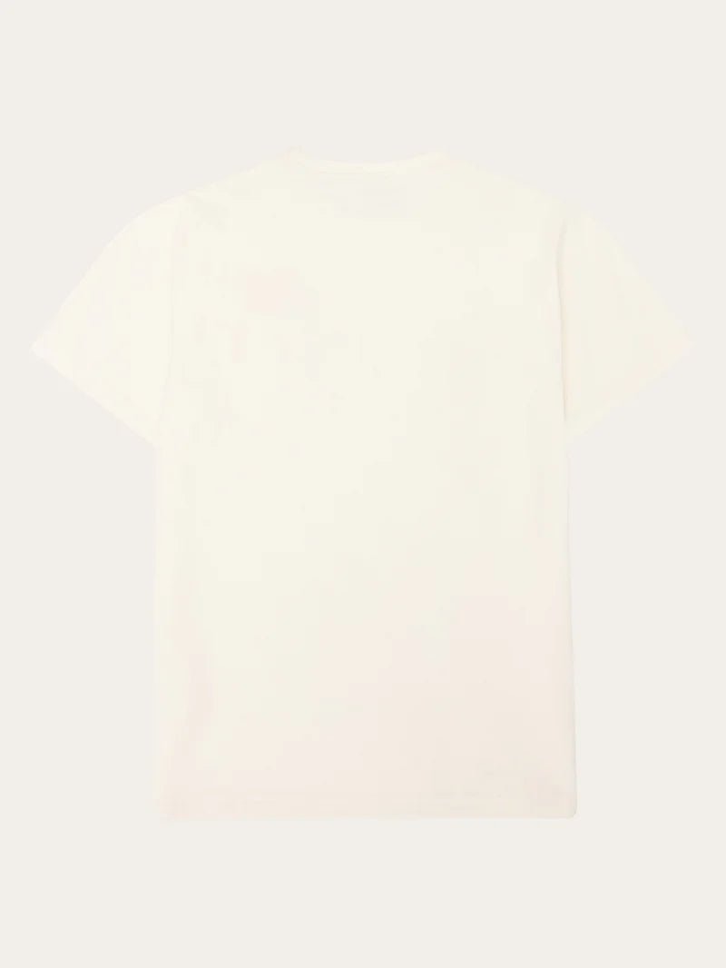 Knowledge Cotton Apparel T-shirt Chest Embroidery