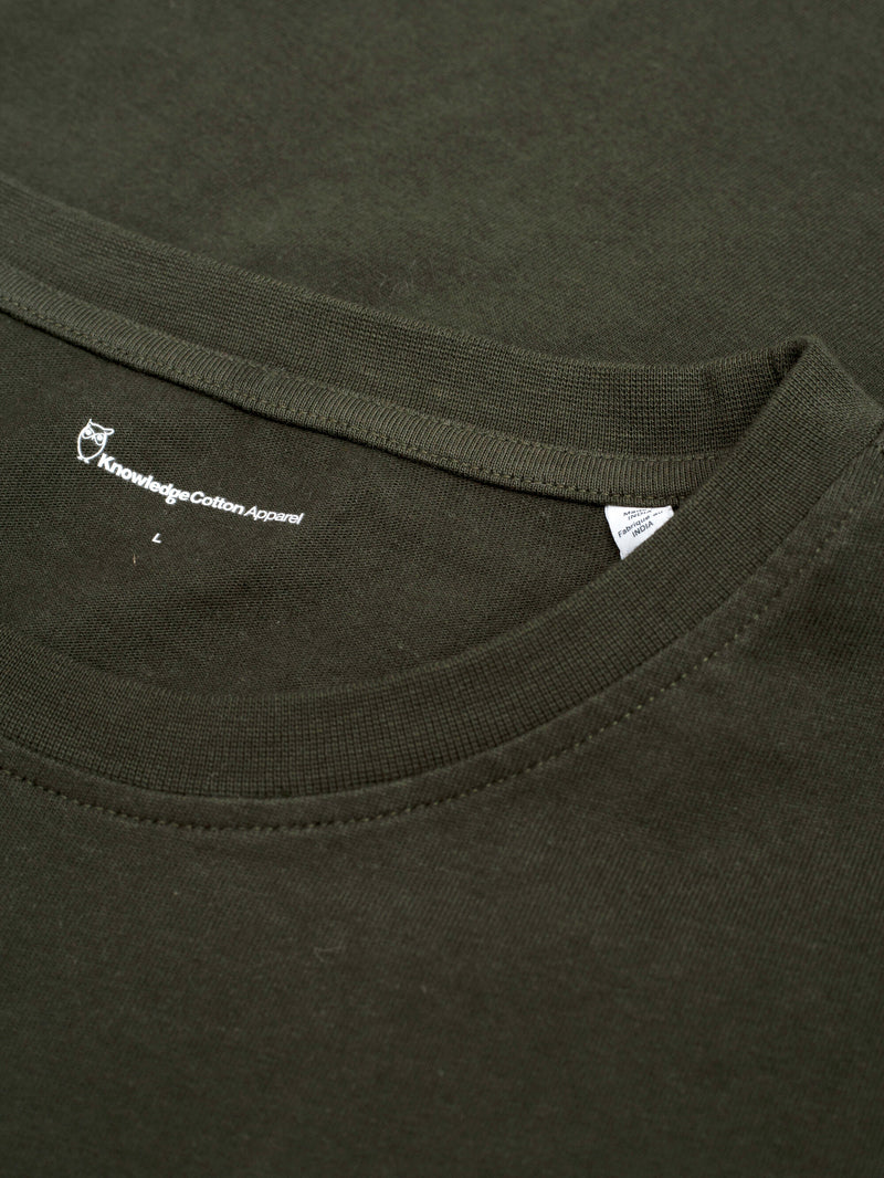 Knowledge Cotton Apparel T-shirt Loke badge