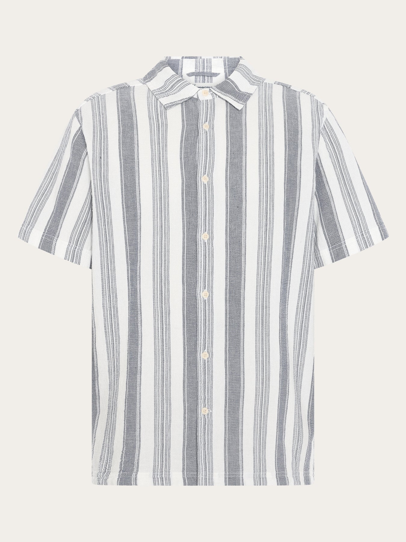Knowledge Cotton Apparel Skjorta Organic Cotton Striped