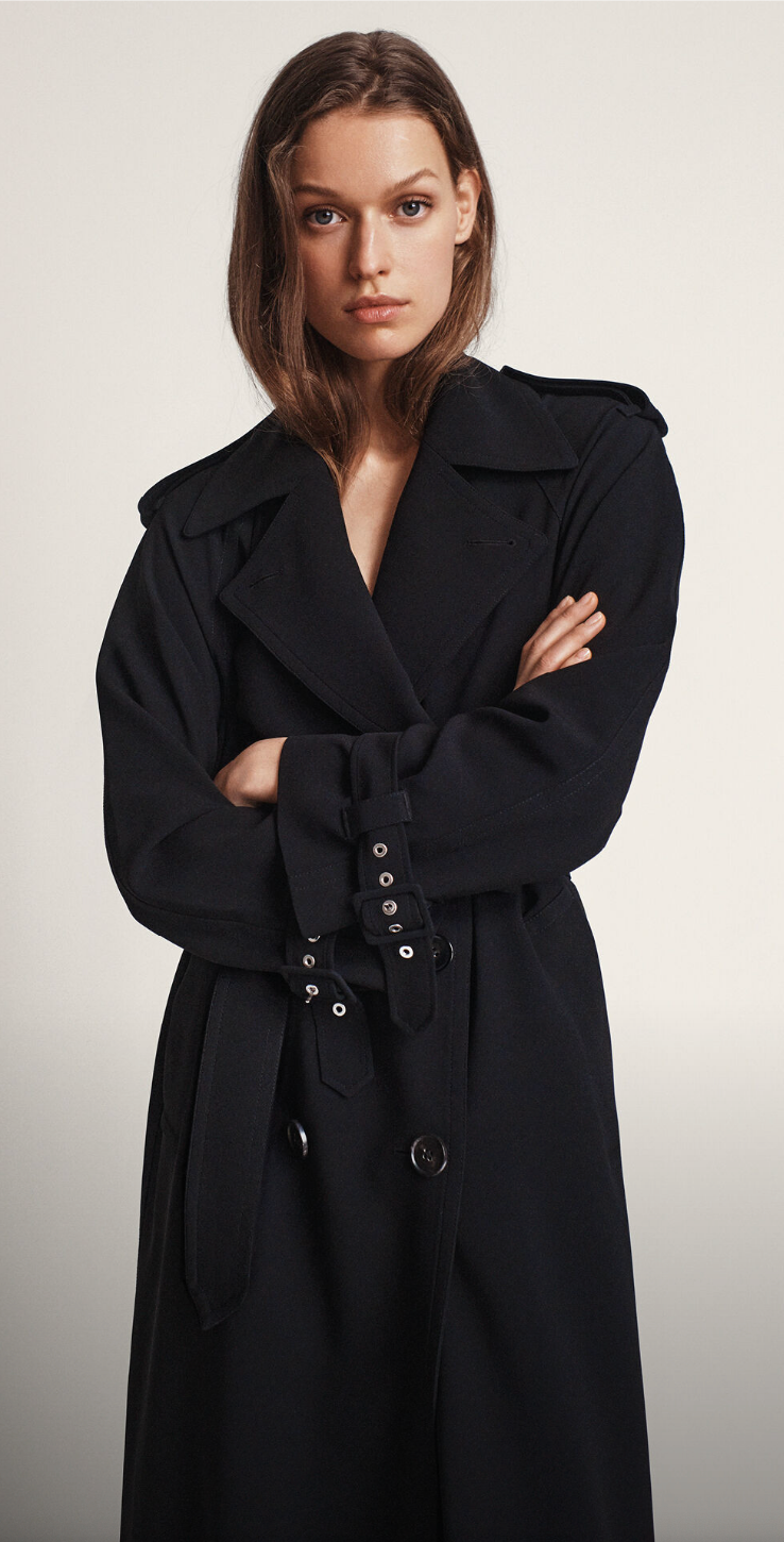 Filippa K Kappa Draped Trench