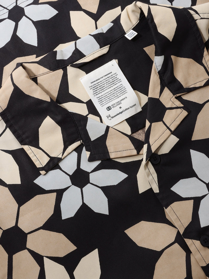 Knowledge Cotton Apparel Skjorta Wave Relaxed Tencel Print ss