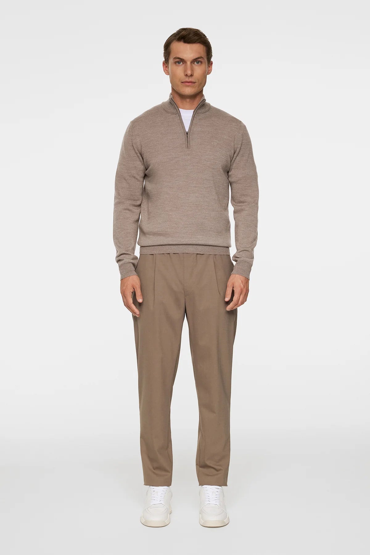 J.Lindeberg Tröja Kiyan Merino Quarter Zip