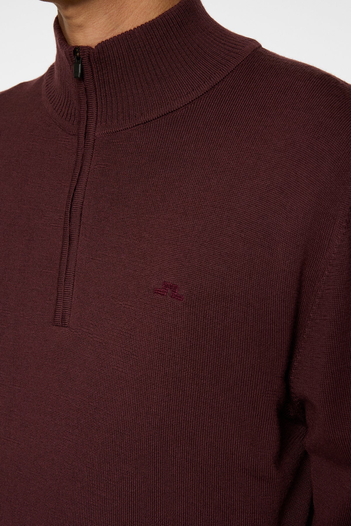 J.Lindeberg Tröja Kiyan Merino Quarter Zip