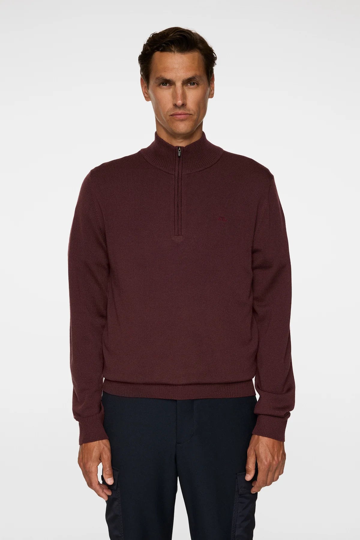 J.Lindeberg Tröja Kiyan Merino Quarter Zip