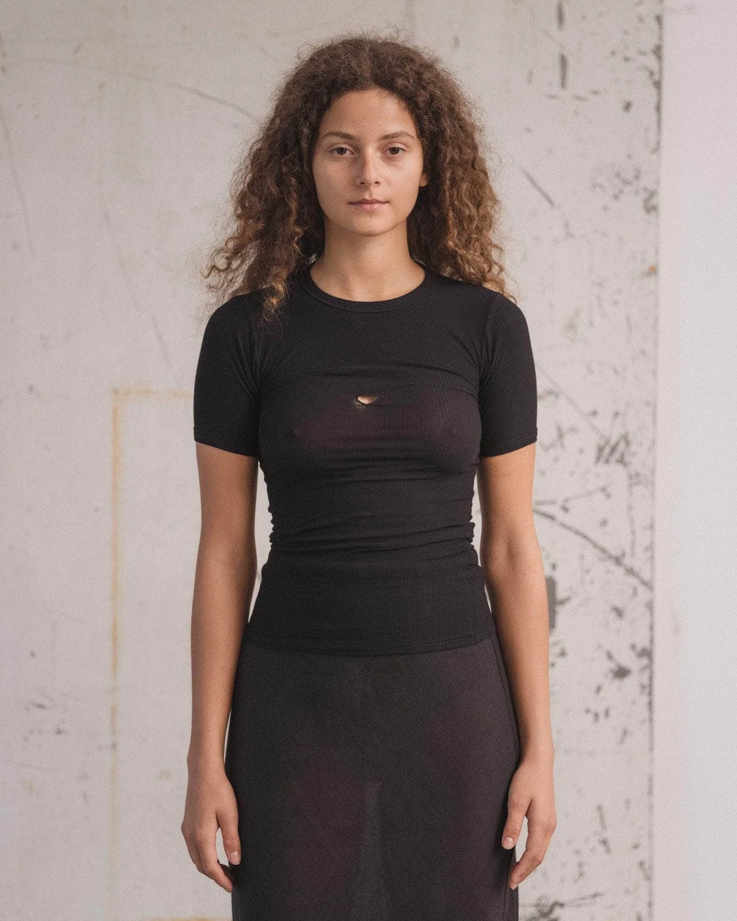 Baserange Topp Heart Short Sleeve