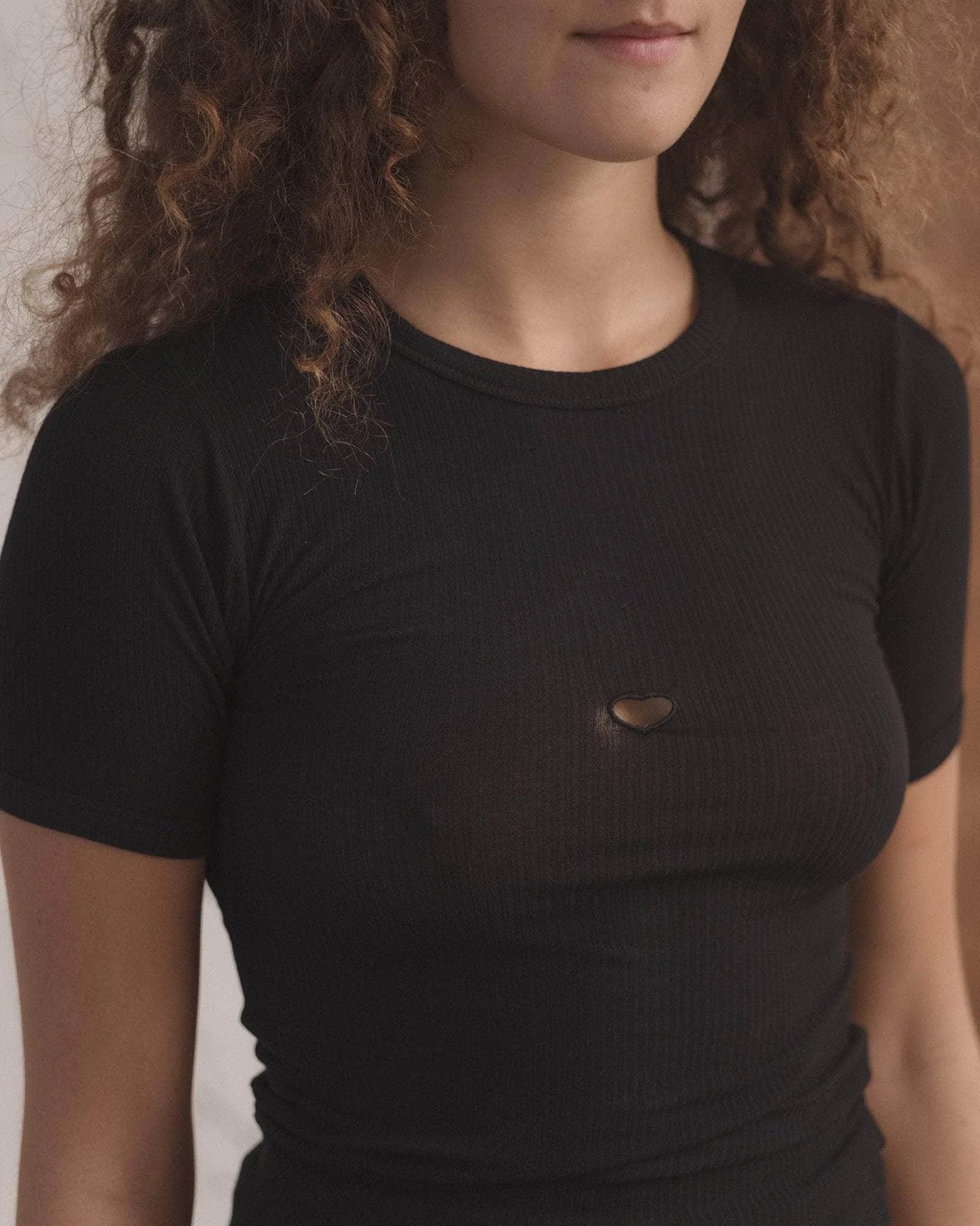 Baserange Topp Heart Short Sleeve