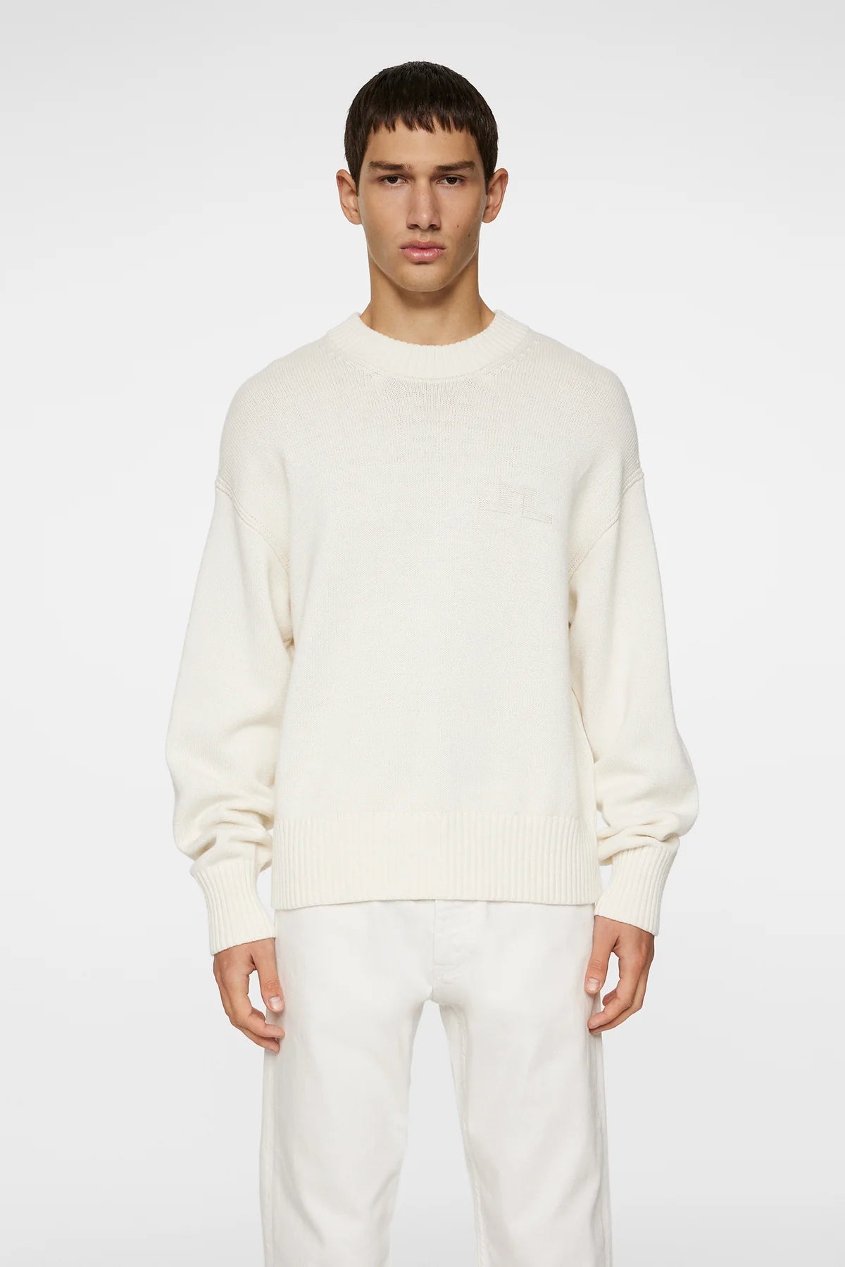 J.Lindeberg Tröja Eddy Cotton Wool Crew Neck