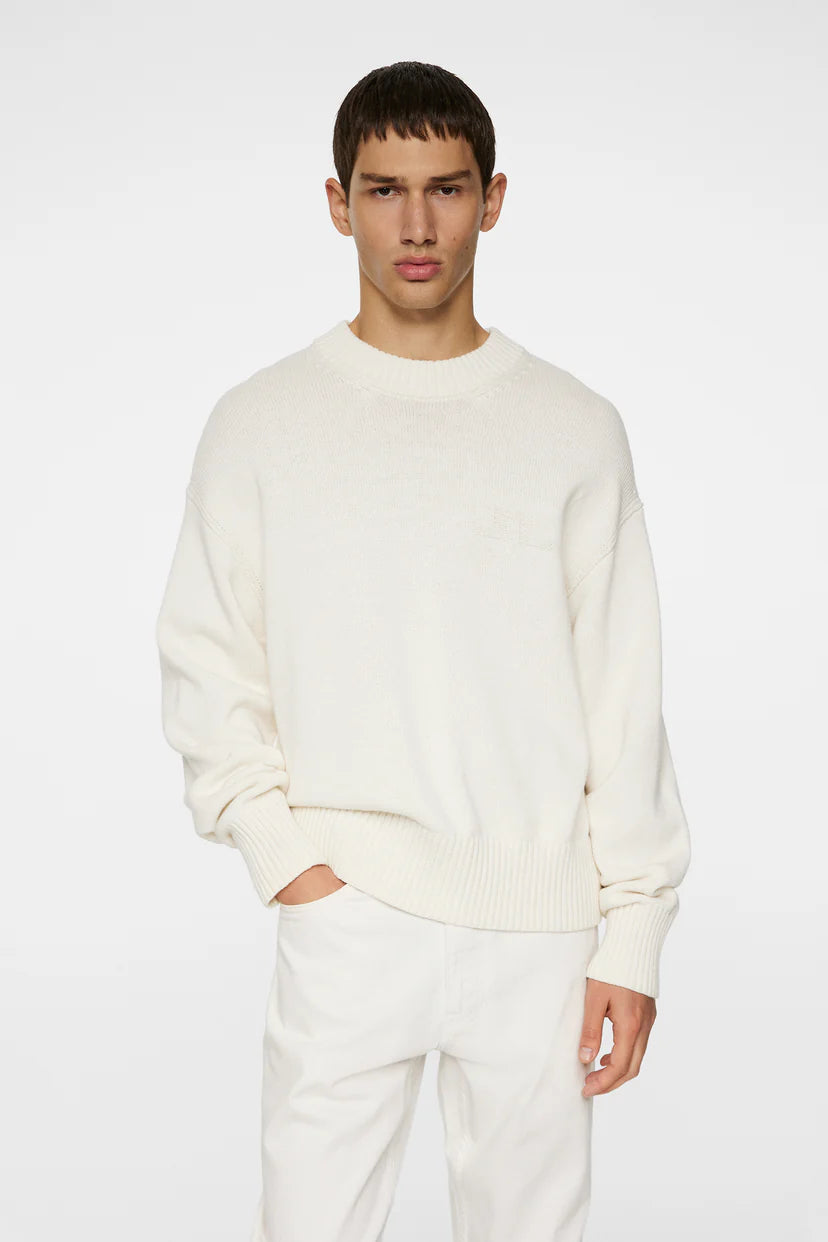 J.Lindeberg Tröja Eddy Cotton Wool Crew Neck